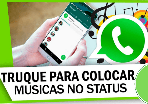 Musica no Status do WhatsApp.